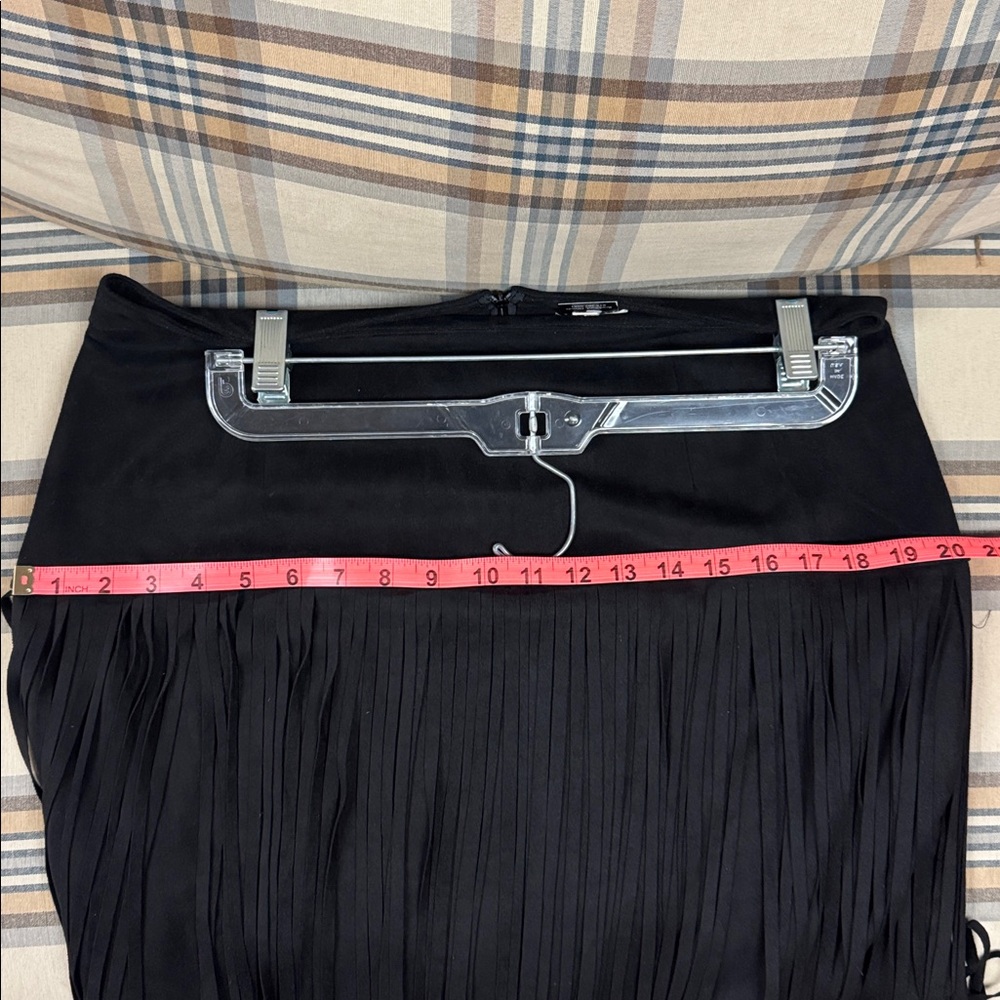 Joh Elegant Black Fringe Skirt - Picture 6 of 6